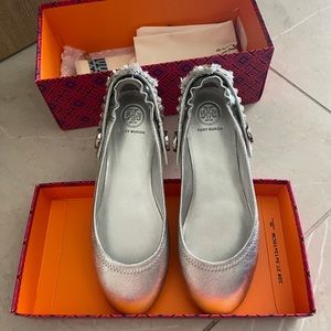 Tory Burch Ballet Flats w/ Embelished Back